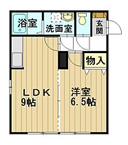 ラ・クレドール城北Ｂ 101 ｜ 青森県弘前市大字西城北2丁目（賃貸アパート1LDK・1階・37.84㎡） その2