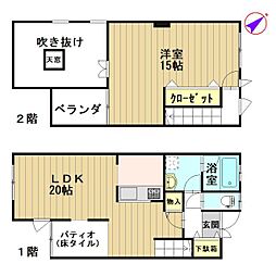 メゾン・ダ・カーポＡ 1階1LDKの間取り