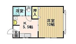 メゾン・ド・FOR.S 1DKの間取図画像