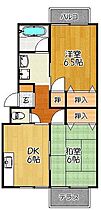 モンブランハイツ 2-2 ｜ 佐賀県神埼市千代田町姉（賃貸アパート2DK・2階・45.60㎡） その2