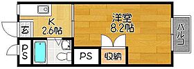 フレンシア 205 ｜ 佐賀県神埼郡吉野ヶ里町吉田（賃貸アパート1K・2階・24.11㎡） その2