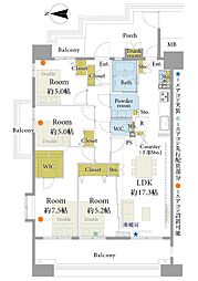 間取図画像 3LDK
