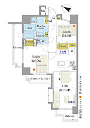 間取図画像 2LDK