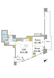 間取図画像 2LDK