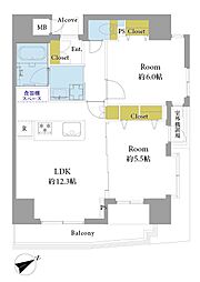 間取図画像 2LDK