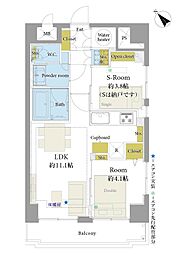 ライオンズプラザお茶の水 1LDKの間取図画像