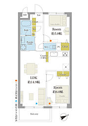 間取図画像 2LDK