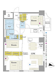 パールハイツ笹塚 3LDKの間取図画像