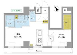 セブンスターマンション第二青葉台 1LDKの間取図画像