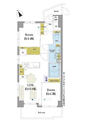 セラード東村山 2LDKの間取図画像