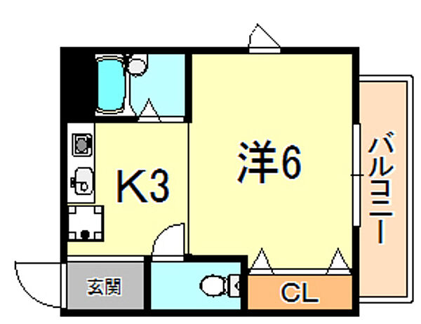 兵庫県神戸市垂水区向陽１丁目(賃貸マンション1K・3階・21.40㎡)の写真 その2