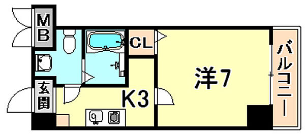 兵庫県神戸市垂水区名谷町字垣ノ内(賃貸マンション1K・5階・23.00㎡)の写真 その2