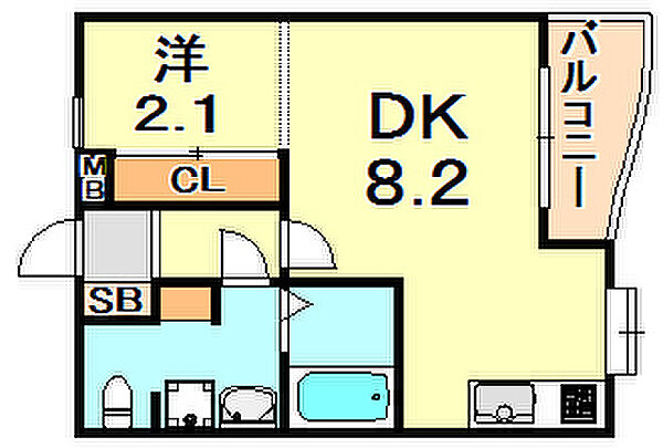 兵庫県神戸市垂水区塩屋町３丁目(賃貸アパート1DK・1階・25.92㎡)の写真 その2