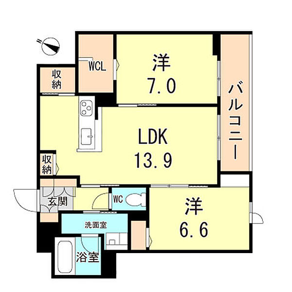 兵庫県神戸市垂水区桃山台２丁目(賃貸マンション2LDK・3階・64.22㎡)の写真 その2