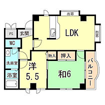 兵庫県明石市西明石北町３丁目（賃貸マンション2LDK・2階・56.60㎡） その2