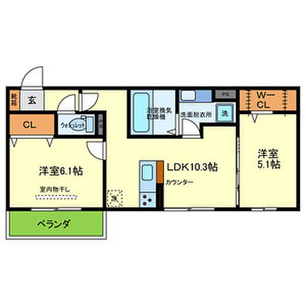 兵庫県神戸市垂水区舞子台８丁目(賃貸マンション2LDK・3階・50.19㎡)の写真 その2