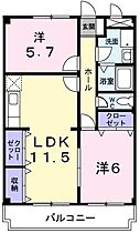 兵庫県神戸市西区南別府４丁目（賃貸マンション2LDK・1階・56.51㎡） その2