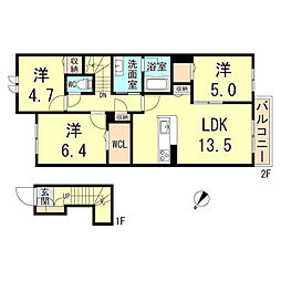 間取図画像 3LDK
