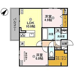 間取図画像 2LDK