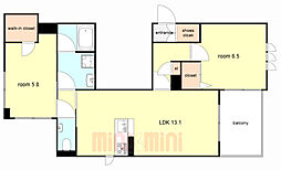 間取図画像 2LDK