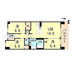 間取図画像 3LDK