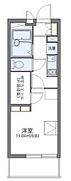 JR東西線 御幣島駅 徒歩6分の賃貸マンション 4階1Kの間取り