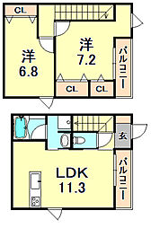 阪神本線 出屋敷駅 徒歩14分