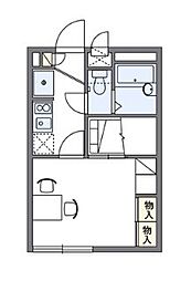 JR東海道・山陽本線 西明石駅 3.2kmの賃貸アパート 1階1Kの間取り