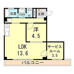 間取図画像 1SLDK