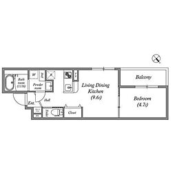 間取図画像 1LDK