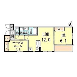 間取図画像 1SLDK