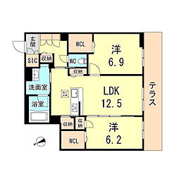 間取図画像 2LDK