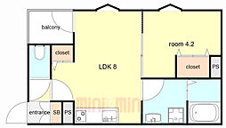 間取図画像 1LDK