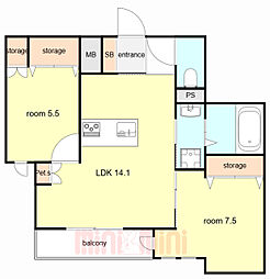 阪急神戸本線 武庫之荘駅 徒歩7分 3階/-