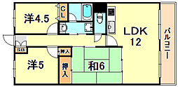 🉐敷金礼金0円！🉐東海道・山陽本線 須磨駅 バス17分 神の脇下...