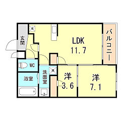 物件の間取り