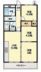 NEWNICE 3LDKの間取図画像