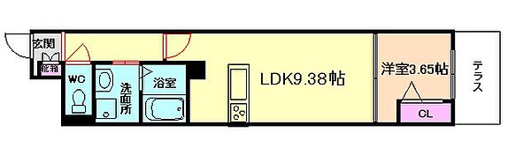 シャーメゾンA-Z 202｜大阪府池田市菅原町(賃貸マンション1LDK・2階・35.40㎡)の写真 その2