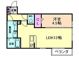 ティアレ 202 ｜ 兵庫県川西市加茂3丁目（賃貸アパート1LDK・2階・41.01㎡） その2