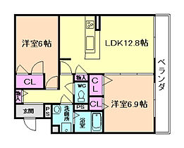 FigSide加茂 201 ｜ 兵庫県川西市加茂1丁目（賃貸マンション2LDK・2階・54.00㎡） その2