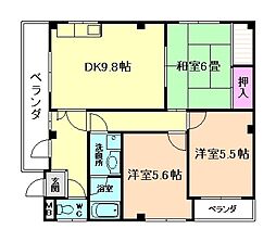 ノースバレー川崎 3DKの間取図画像