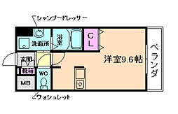 ONLYONE小花2 ワンルームの間取図画像