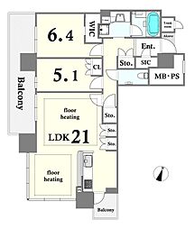 間取図画像 2LDK