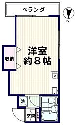 SEIWAビル 4階ワンルームの間取り