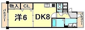 兵庫県伊丹市荻野４丁目（賃貸マンション1DK・5階・40.44㎡） その2