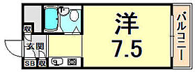 兵庫県尼崎市水堂町２丁目（賃貸マンション1R・4階・18.00㎡） その2