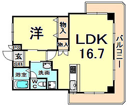 兵庫県伊丹市荻野３丁目（賃貸マンション1LDK・4階・49.58㎡） その2