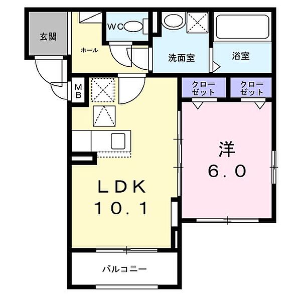 兵庫県尼崎市今福２丁目(賃貸アパート1LDK・1階・41.40㎡)の写真 その2