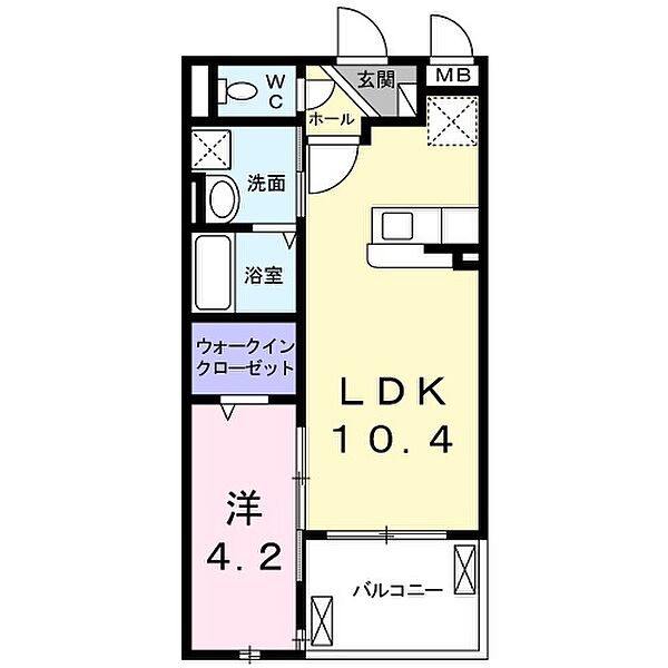 兵庫県尼崎市杭瀬北新町１丁目(賃貸アパート1LDK・2階・35.97㎡)の写真 その2