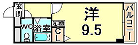 兵庫県尼崎市立花町３丁目（賃貸マンション1R・4階・25.20㎡） その2